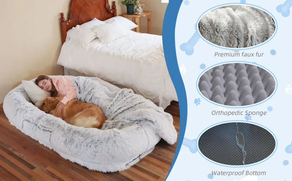 human dog bed for people adults