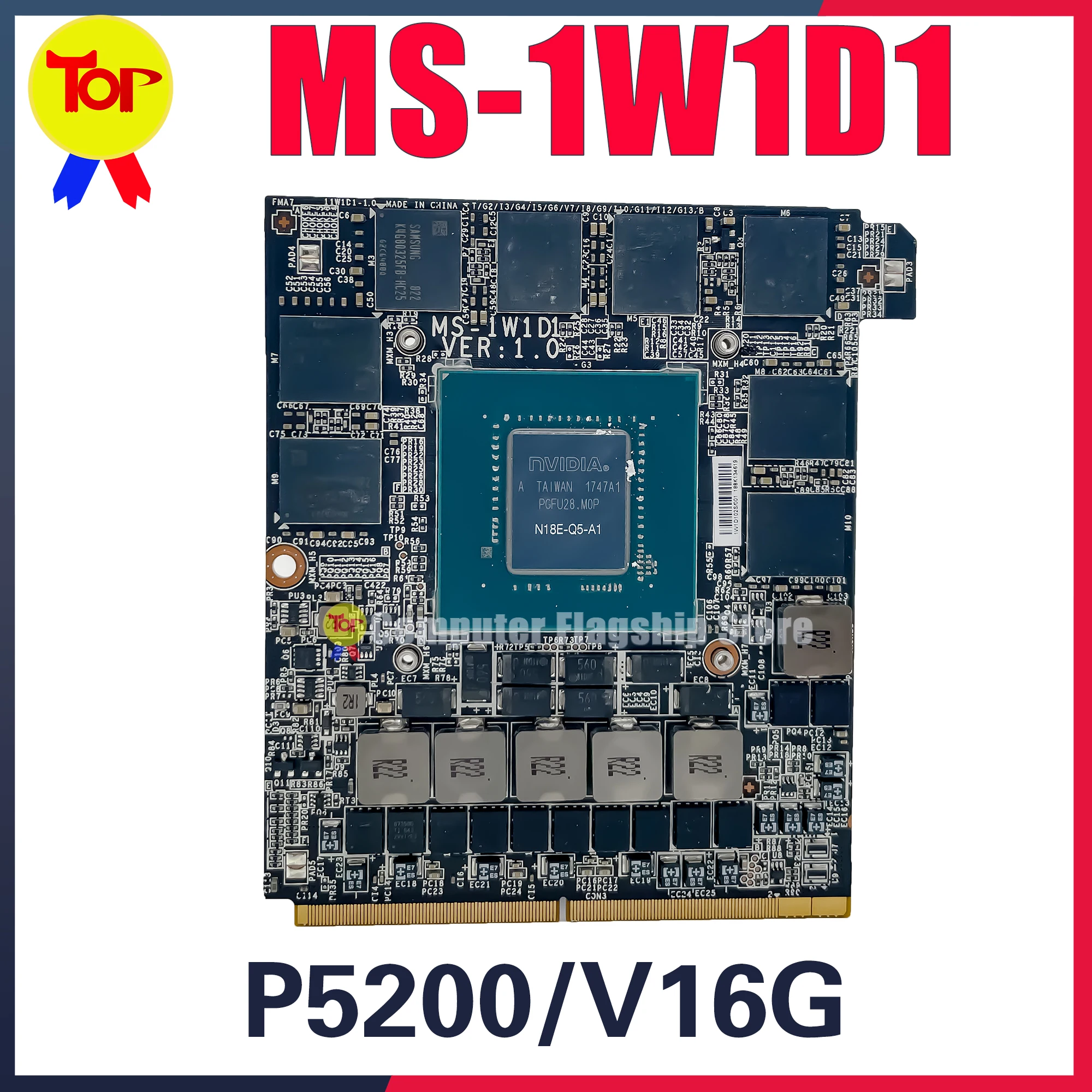

KEFU MS-1W1D1 для MSI MS-1T31 VORTEX G25 8RD MS-1T311 графическая видеокарта P5200/V16G VGA карта 100% Testd Быстрая доставка