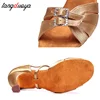 Satin Ballroom Women Latin Dance Shoes Modern Pole Dance Shoes Salsa Tango High Heel Adjustable Latin Shoes For Girls Ladies 3
