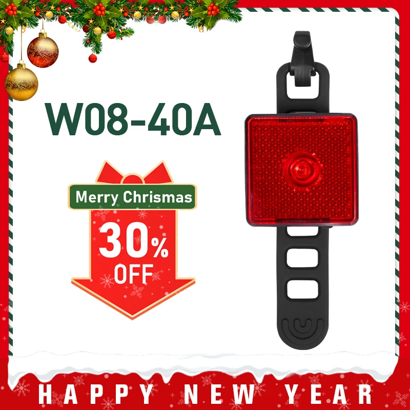 GACIRON-Lámpara de foco LED para bicicleta, 40 lúmenes, impermeable, luz trasera de advertencia inteligente, accesorios para bicicleta, Sombreros con clip, ropa para AliExpress Deportes entretenimiento