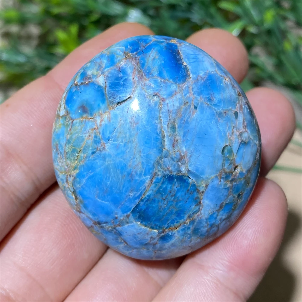 Apatite Natural Stone Blue Crystal Healing Palm Reiki Wicca Living Minerals Spiritual Aquarium Ornaments Home Decoration Room 3