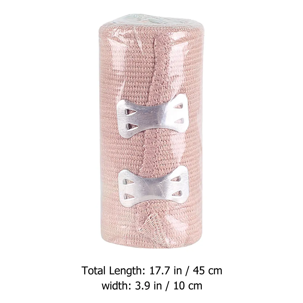 2Pcs 탄력 압축 붕대 통기성 스포츠 랩 팔 다리 지지대 조절 가능한 금속 클립 부상 회복 가드