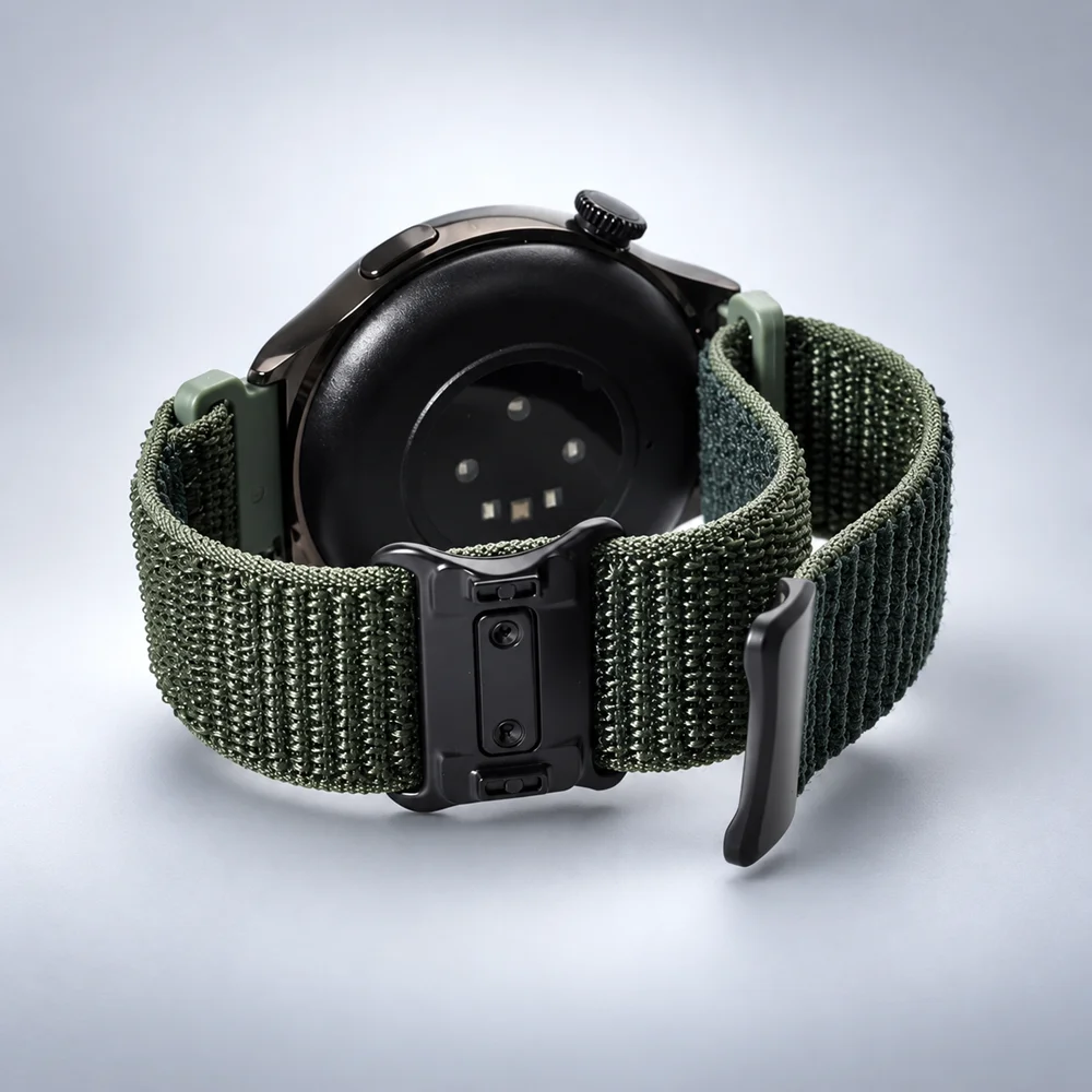 Versatile Nylon Loop Strap for Smart Watches - Replaceable Wristband in Multiple Sizes