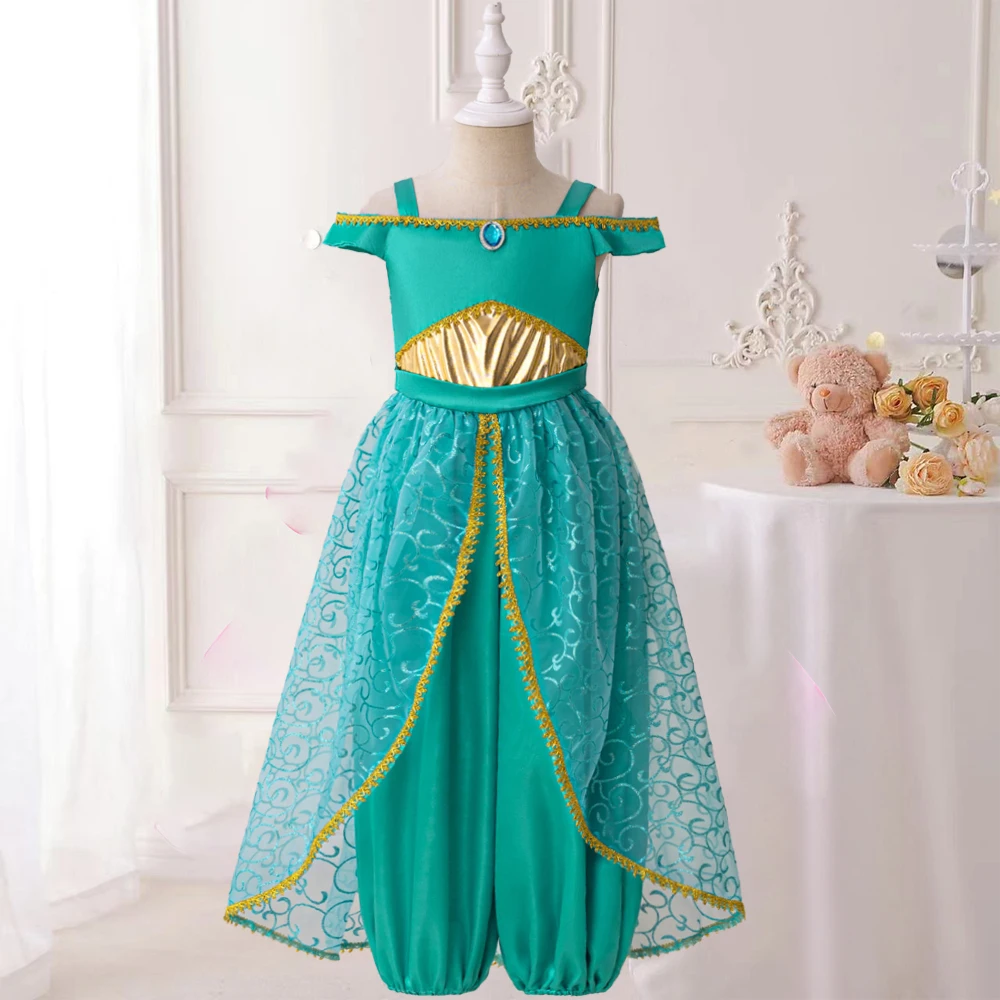 Cosplay Costume Disney Store Vestito Jasmine Vestito Jasmine