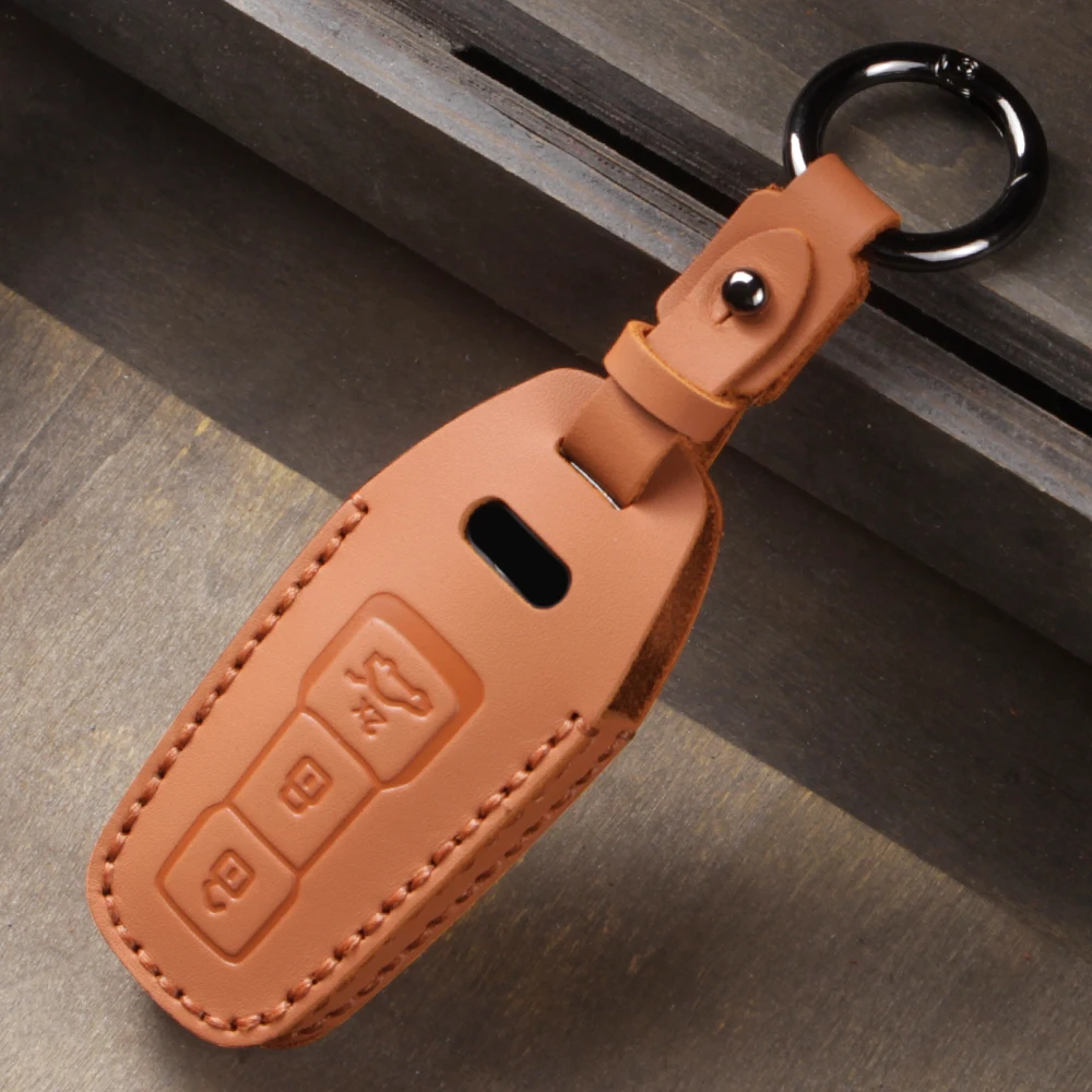 Premium Car Key Fob Cover with Keychain and Remote Decoration