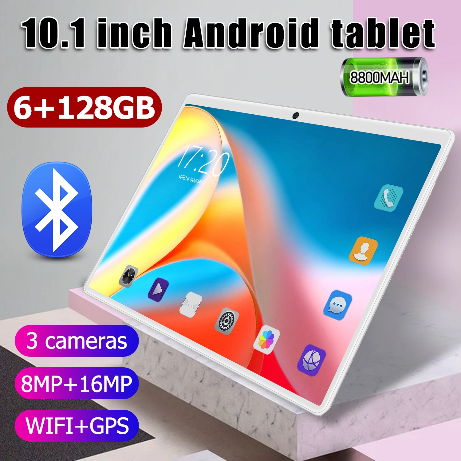 note taking tablet with pen Tablet PC 10 Inch 18T 5G Pad Deca Core 12GB 512GB ROM WPS Office Android8.1 Dual Sim GPS Google Play 48MP Free Keyboard Tablette top android tablets