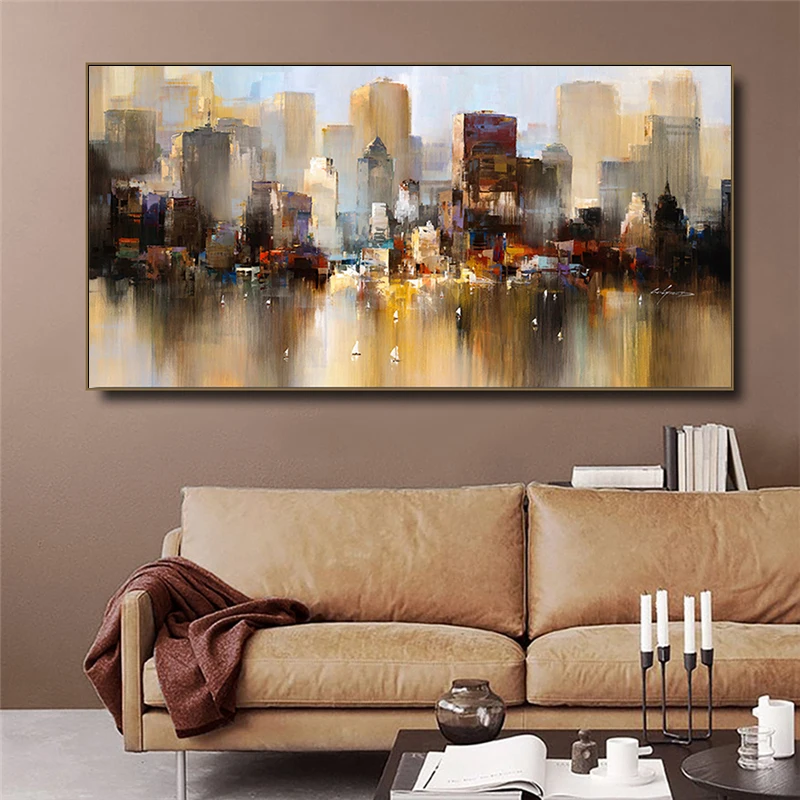 

Набор для алмазной живописи 5d «сделай сам», набор для современного абстрактного искусства, полноразмерная Алмазная вышивка в виде городского пейзажа, настенная вышивка крестиком, домашний декор