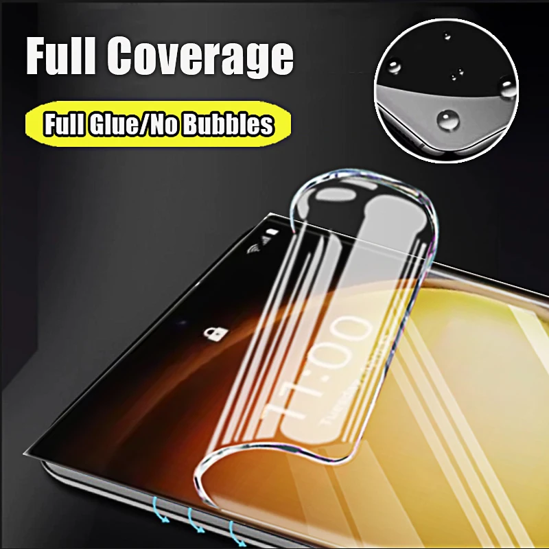 Premium Hydrogel Screen Protector Film - 4 Pack