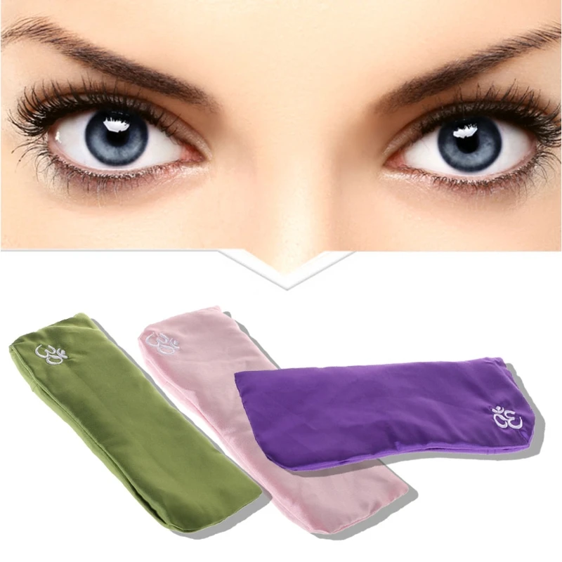 652D Yoga Eye Pillow Silk Cassia Lavender Relaxation Mask Aromatherapy