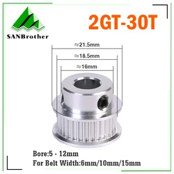 Enhanced Product Title:  
High - Precision 30T Timing Pulley for GT2 Belts - Compatible with Various Bore Sizes and Belt Widths (Width - 10mm)