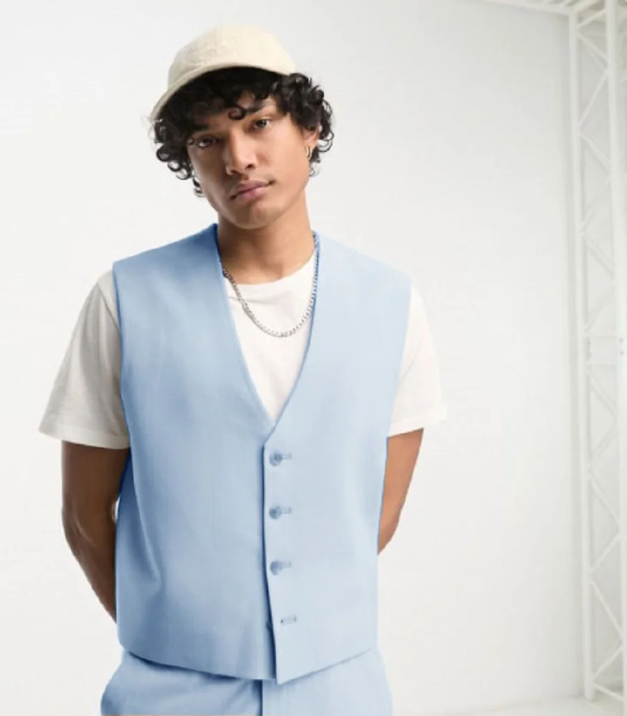 Suit Vest Summer Smart Formal Wedding Vests for Men Waist Coat Men's Clothing Suits Male Gilet Mens Man 2024 Dress Work Blazer