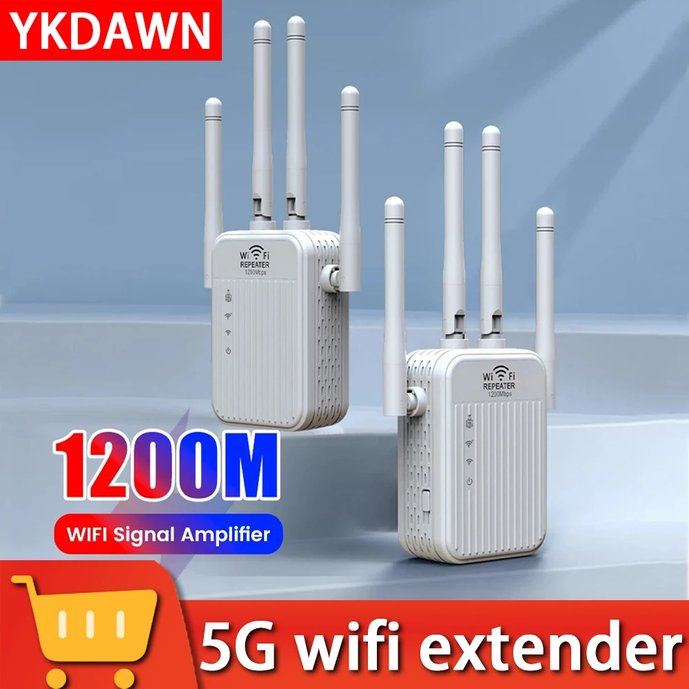 Wireless WLAN Repeater WLAN Amplificatore Presa Integrata 1200 - Foto 4