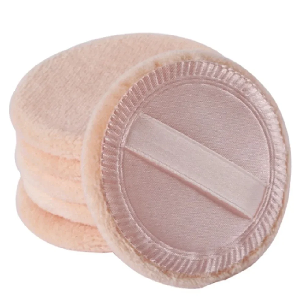 6pcs Round Facial Powder Foundation Puff ,Portable Soft Cosmetic Puff For Makeup Application, Beauty Tool Essential Make Up