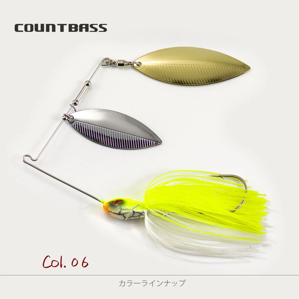COUNTBASS 1/2 unzen Spinnerbaits mit VMC haken 5/0 Bass Angeln Lockt Silikon Rock Draht Baitss – Detail 22