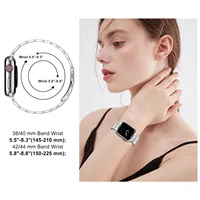 Bracelet de montre Apple en acier inoxydable, Compatible avec la série 9876 SE Ultra iWatch, Bracelet métallique 38/42mm 41mm 40/44mm 45mm 49mm 5