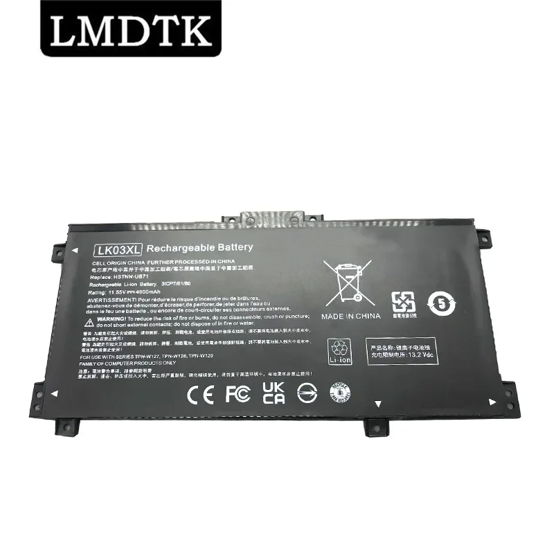 

LMDTK Новый LK03XL Аккумулятор для ноутбука HP Envy 15 X360 15-bp 15-cn TPN-W127 W128 W129 W132 HSTNN-LB7U HSTNN-UB7I LB8J