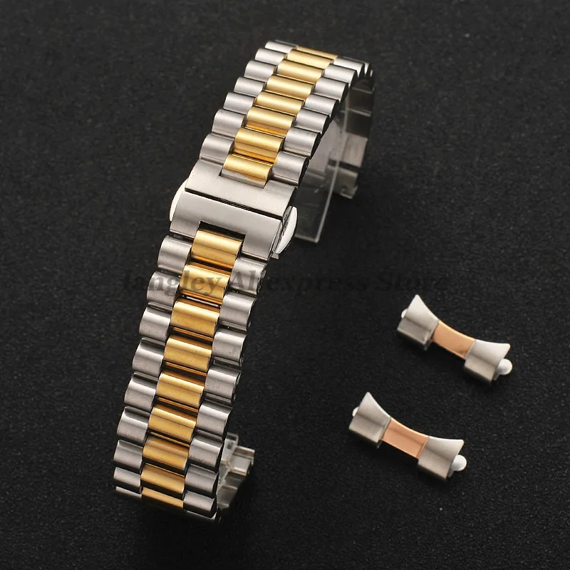 Premium Stainless Steel Watchband Replacement - Arc Interface Wristband Bracelet
