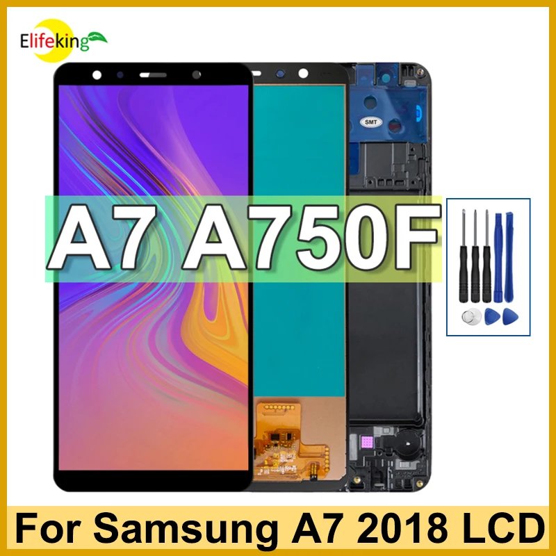6.0'' LCD For Samsung Galaxy A7 2018 A750 Display Touch Screen SMA750F