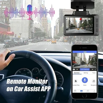 Dash Cam Dual Lens 4K Recording camera Car DVR Built-In GPS WiFi Night Vision Video Recorder Support 24H Parking car accessories