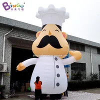 Customized 20 Feet Large Inflatable Chef Cartoon Promotional 6m High Airblown Cook For Decoration Toys 1
