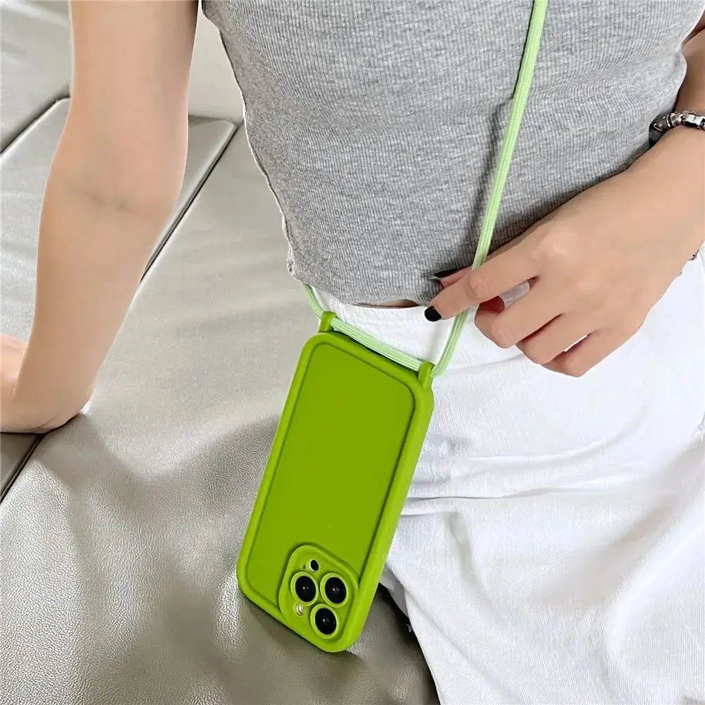 Handyhülle für iPhone 17 16 14 13 15 Pro Max 12 11 X XR XS 7 8 Plus SE 2022 Crossbody verstellbares Lanyard-Gurtseil Softcover – Detail 3