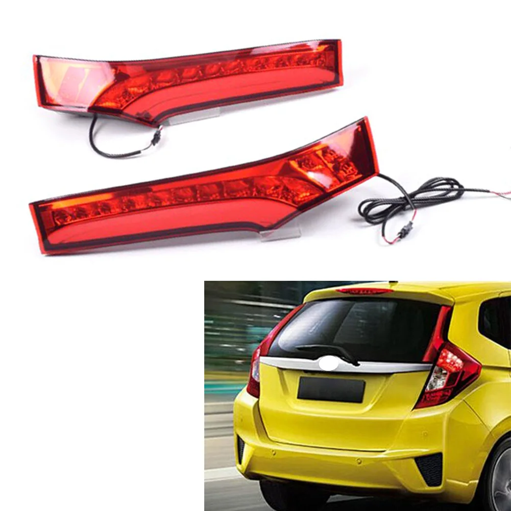 

2Pcs Car LED Taillight Rear Side Brake Stop Lamp Indicator Lights For Honda Fit 3nd 2015 2016 2017 2018