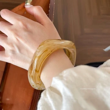 Bangles – Trendy Wide Edge Geometric Bracelets for Women 1