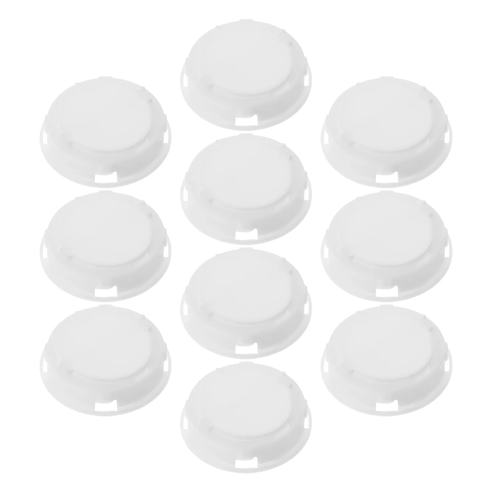 10 Pcs Piggy Bank Vinyl Supplies Money Pot Savings Box Bottom Cover Round Stoppers Replacement White Plug Caps 6