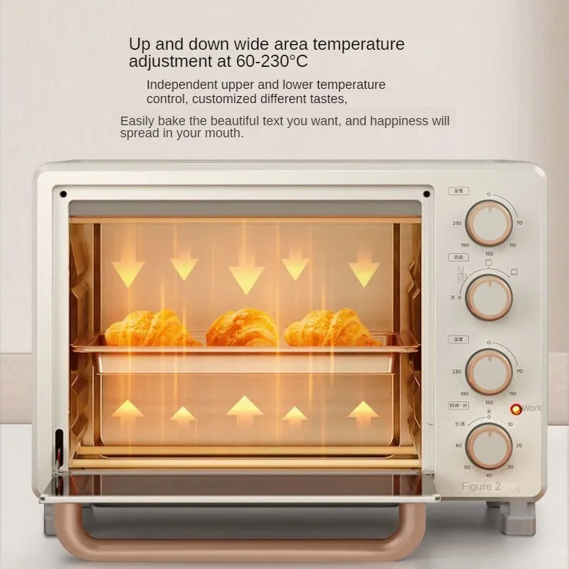 25L Electric Oven High Power Upper and Lower Independent Temperature Control Intelligent Reservation Home Kitchen Appliances 4
