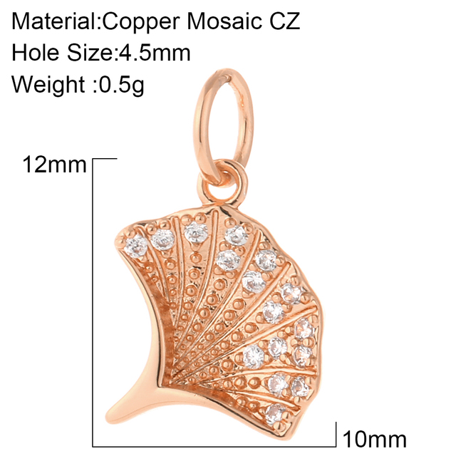 Charms for Jewelry Making Crab Shell Seahorse Designer Jewelry Charms for Diy Earrings Necklace Bracelet Charm Copper