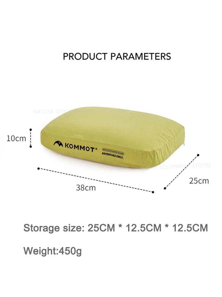 Camping Pillow High Rebound Outdoor Sleeping Pillows Breathable Memory Foam Pillow Comfort Sleep Camp Travel Hiking Gears