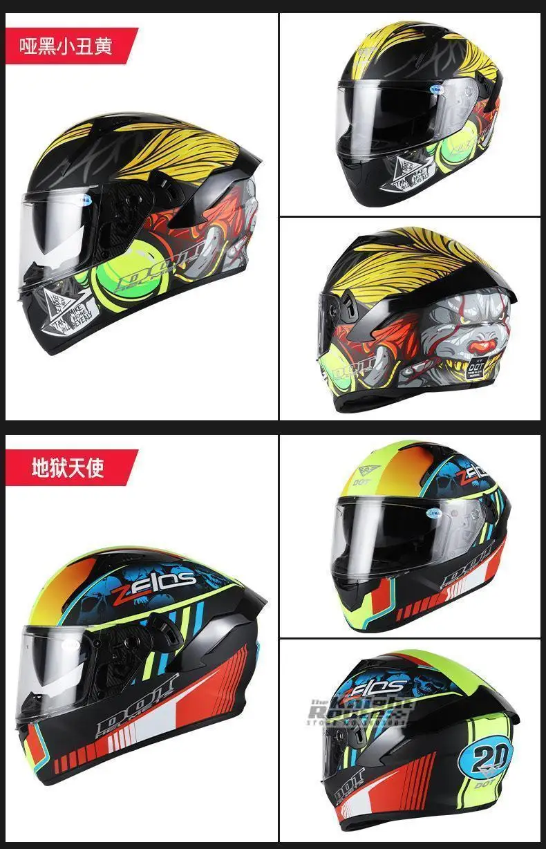 Motorcycle Helmet DOT Approved Moto Motorbike Helmet DH Double Lens  Motocross Capacete Riding Full Face Helmet Casco Unisex Ski|Helmets| -  AliExpress
