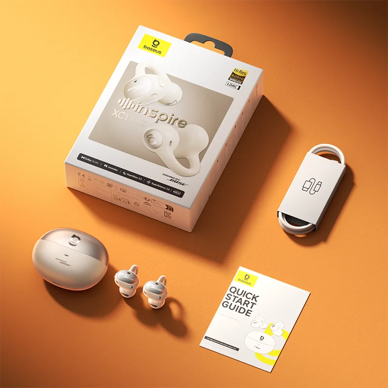 Baseus Inspire XC1 Ear Clip Wireless Bluetooth 6.1 Earbuds Hi-Res