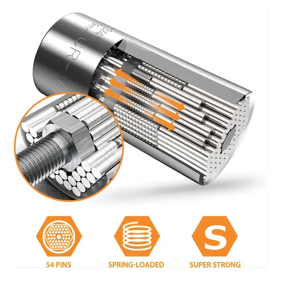 Universal Socket Wrench Set - Ratchet Tool for Efficient Mechanical Operation