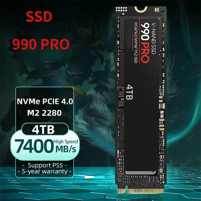 

SSD-накопитель, 4 ТБ, 2280 Мб/с, для PS5