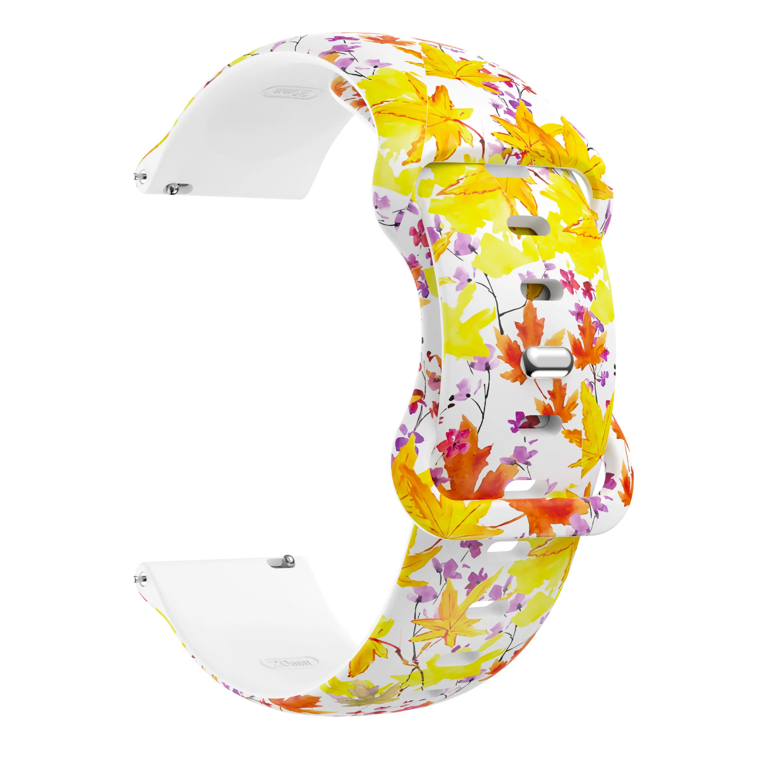 Colorful 20mm Silicone Printed Strap - Premium Replacement Wristband