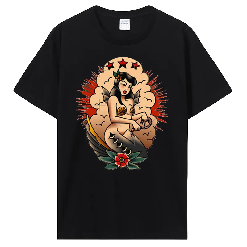 Verkauf Männer T Shirt Mode T-shirt Sommer Baumwolle Tops Pin Up Girl Hot Rod Rockabilly Tattoo Musik Garage Oldschool V8 USA_voghion.com