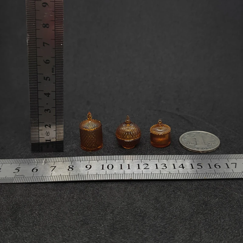 Mini Dollhouse Food Jar Silicone Mold DIY Doll House Candy Cookie Jar Model Kitchen Decor Drop UV Glue Epoxy Resin Casting Mould silicone mold