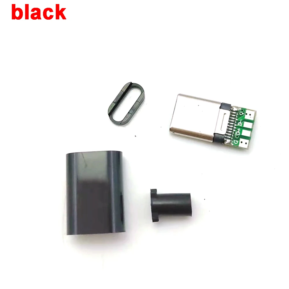 100 Stück Typ-C USB-Stecker Männlicher Anschluss Mit PCB 24-Pin Schweißanschluss Datenleitungsschnittstelle DIY Datenkabel Zubehör Steckverbinder – Detail 2