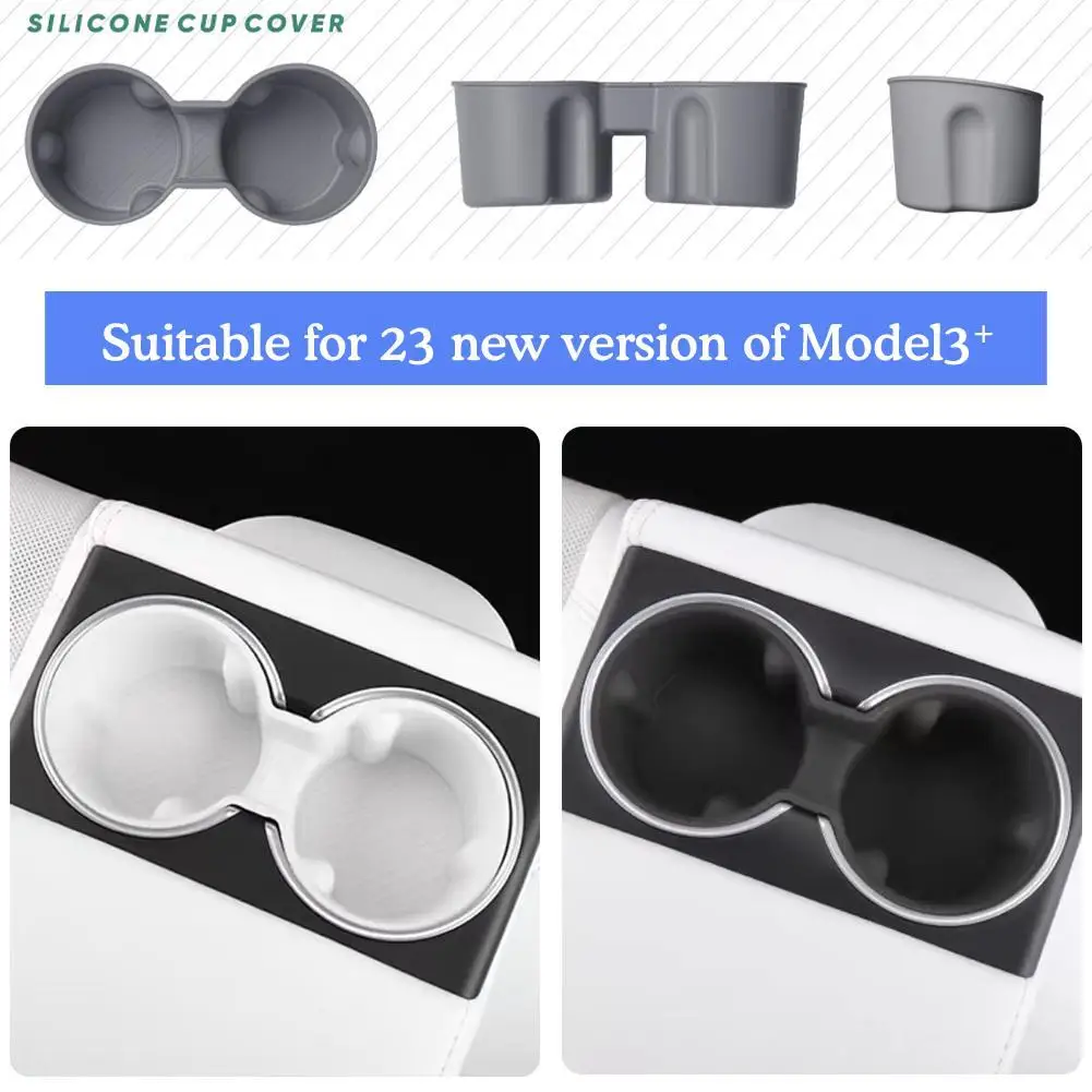 

Новый держатель из ТПЭ для Tesla Model 3 + 2024, силиконовая крышка для чашки 2024