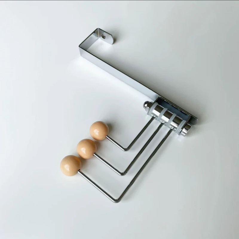 Vintage Korean Coat Hook Decoration Homestay Clothing Store Dessert Solid Wood Ins Cream Iron Multifunctional Hook Home Toilet