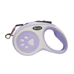 Nylon Automatic Retractable Durable Pet Leash - Extending Puppy Walking & Running Roulette - 3M (Purple)