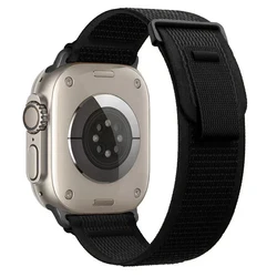 Trail Loop Nylon Strap - Durable and Stylish Wristband for Series 11 - 10 42mm (Deep black)