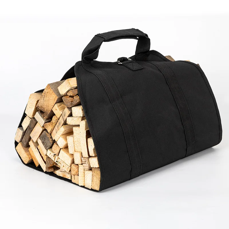 Portable Firewood Storage Bag Waterproof Scratch-resistant Wood Log Carrier Outdoor Camping Firewood Holder Wood Carry Bag 5