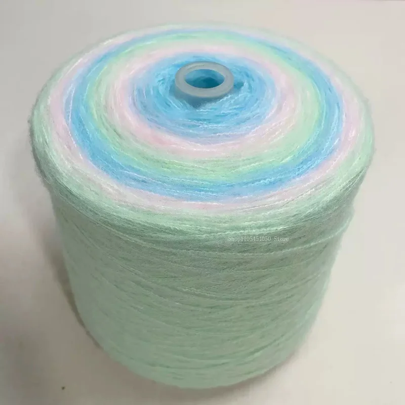 1000g 그라데이션 컬러 울사 수제 DIY 뜨개질 스웨터 스카프 숄 모자 보조 재료 뜨개질 울사