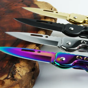Stainless steel folding pocket knife, mirror sharp.