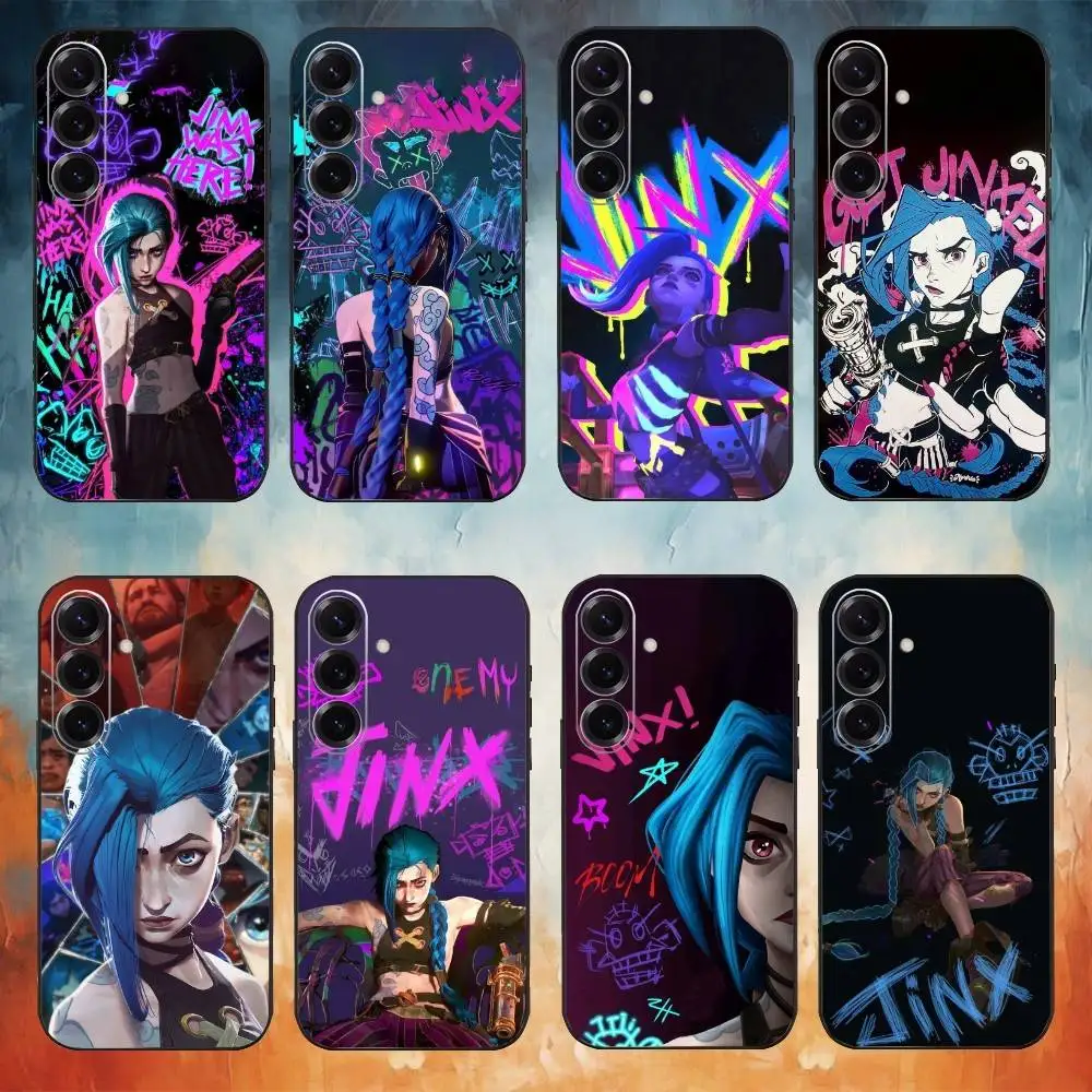 Arcane Jinx Soft Black Phone Case