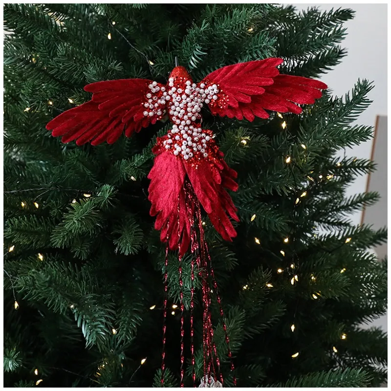 Sengyuan Realistic Hummingbird Christmas Tree Decoration - Home Ornamental Birds Hanging Ornaments for Effortless Scene Setting