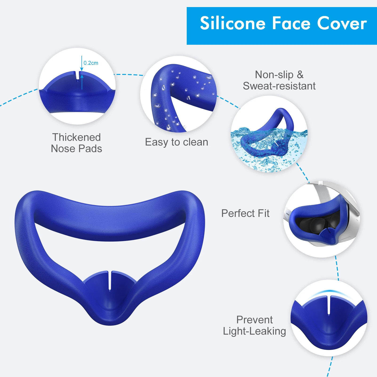 para Oculus Quest Controlador de Toque Lente da Haste Lidar com Aperto Conjunto para Oculus Case Escudo Tampa Capa Protetora Conjunto Acessórios 2 vr - Image 3