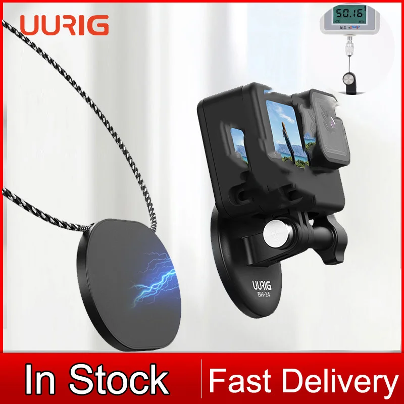 

Держатель UURIG BH-14 для шеи, подвесной кронштейн, быстросъемный для экшн-камер GoPro insta360